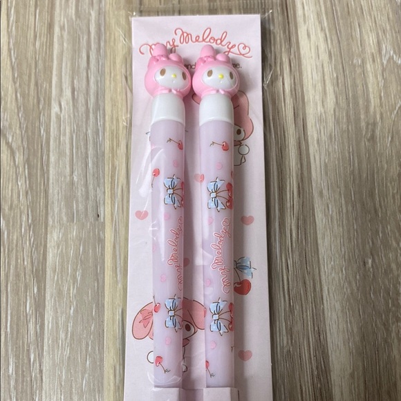 Sanrio My Melody chop sticks or hair Pens Tokyo kawaii style cherrys - Picture 5 of 5